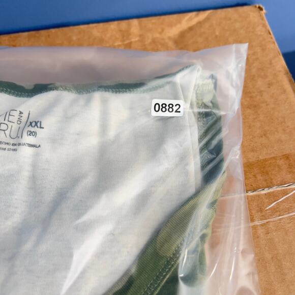 Time And Tru T-Shirt Woman XXL 20 Scoop Neck Green Camo Short Sleeve 100% Cotton - Picture 10 of 10